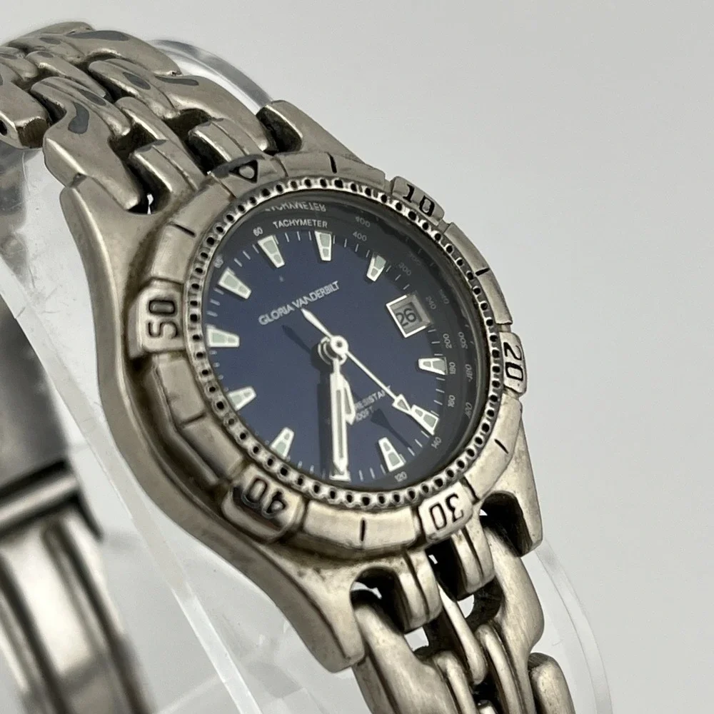 Gloria Vanderbilt Watch Women 28mm Case Blue Dial 6.25